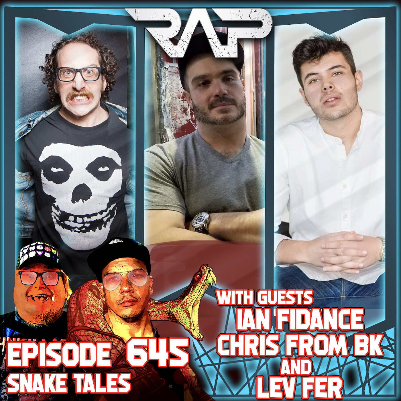0645. Snake Tales (Ian Fidance, Chris From BK & Lev Fer) episode artwork