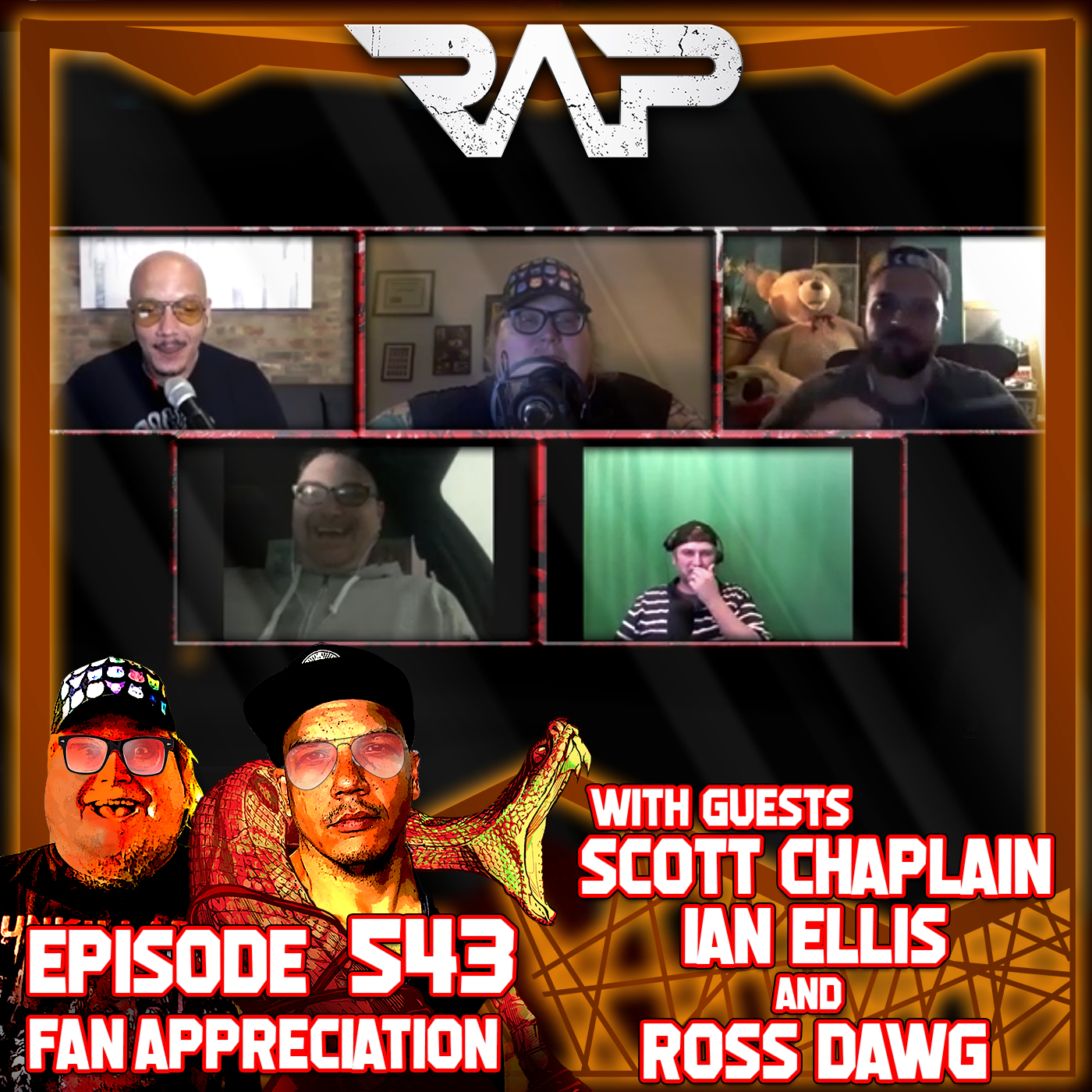 0543. Fan Appreciation (Scott Chaplain, Ian Ellis & Ross Dawg) episode artwork