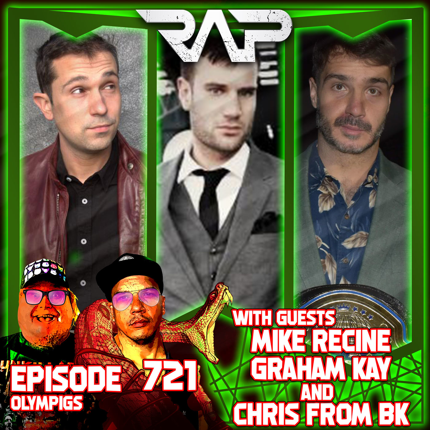 0721. Olympigs (Mike Recine, Graham Kay & Chris From BK) episode artwork