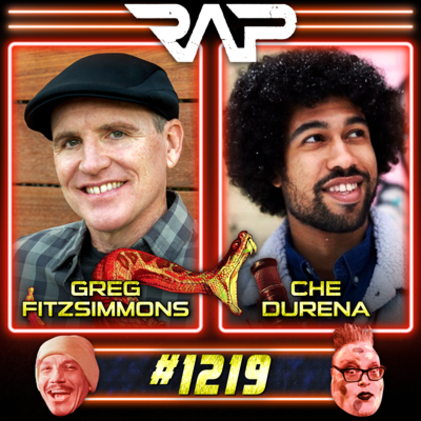 1219 RAP Greg Fitzsimmons and Che Durena episode artwork