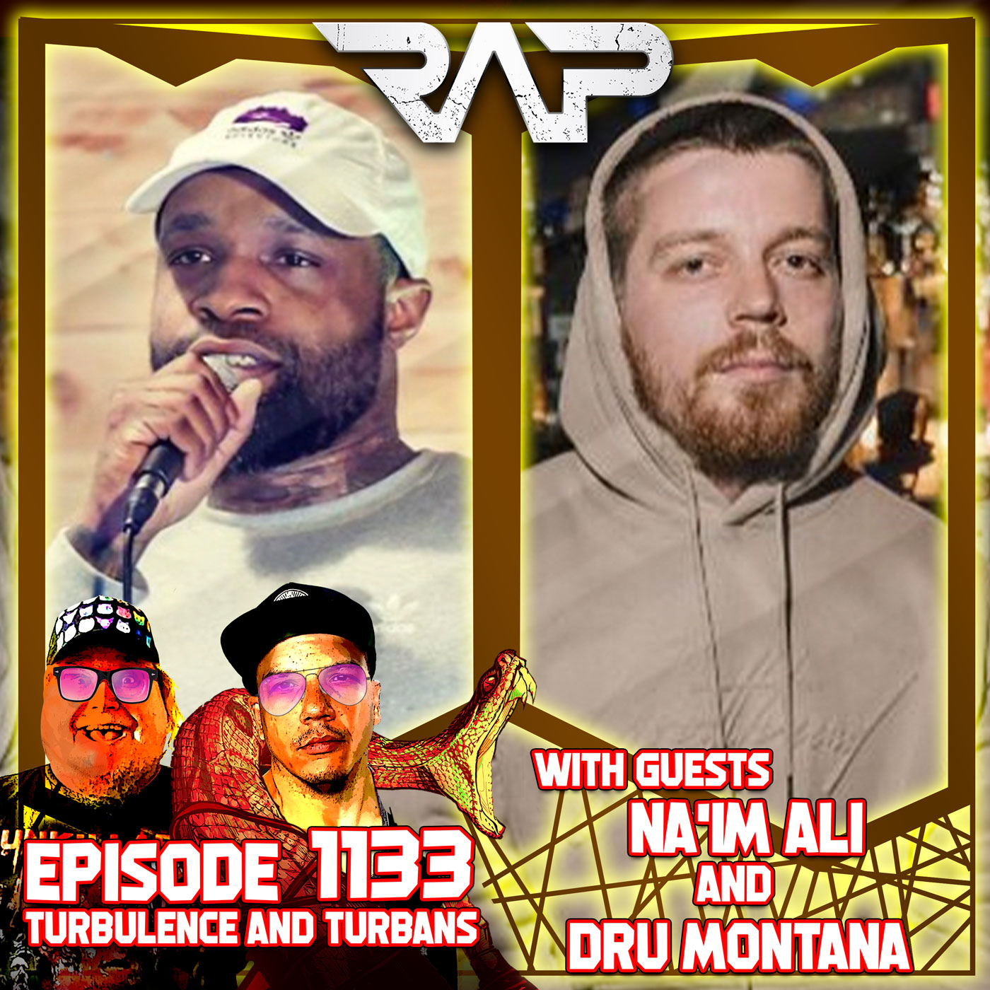 1133. Turbulence And Turbans (Na'im Ali and Dru Montana) episode artwork