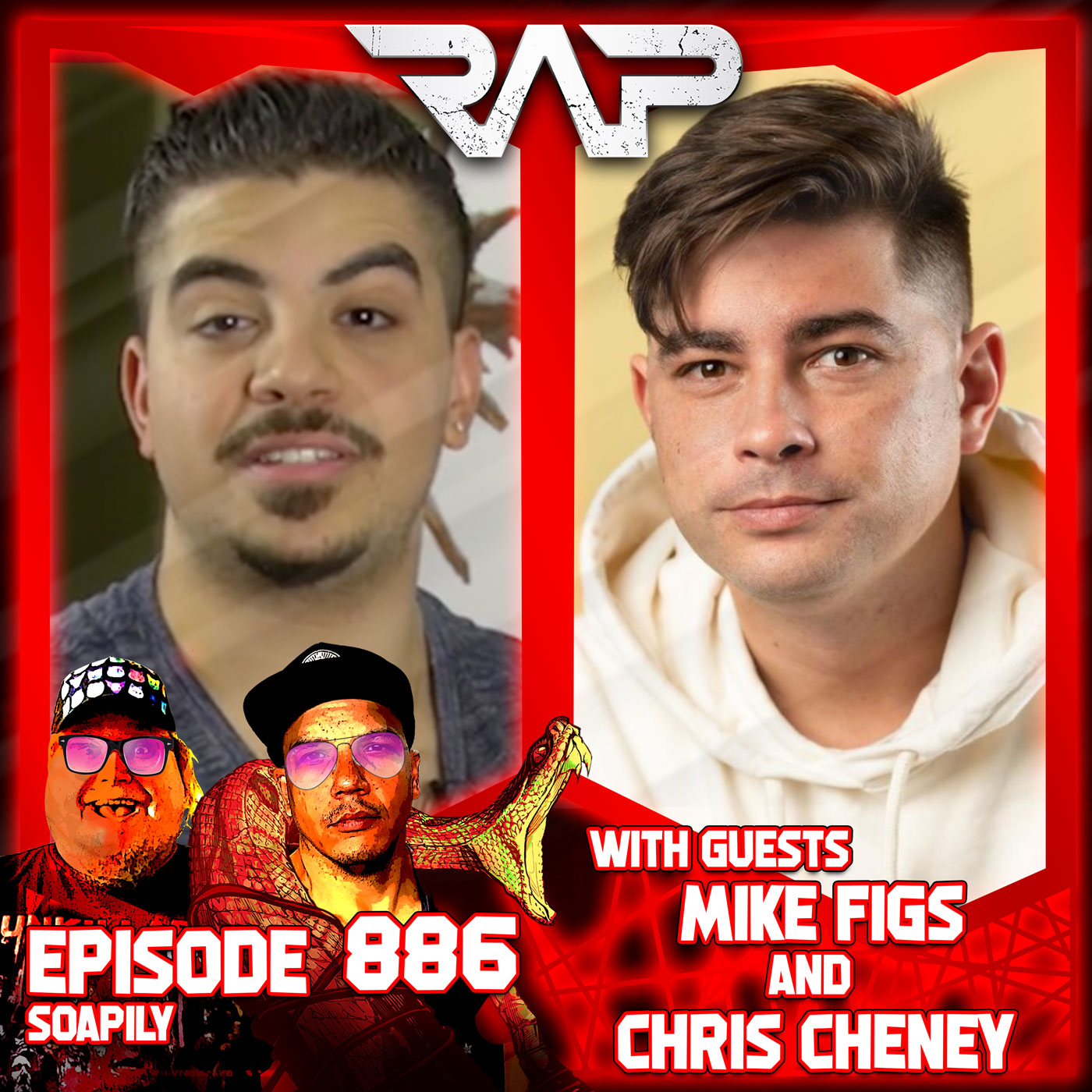 0886. Soapily (Mike Figs & Chris Cheney) episode artwork