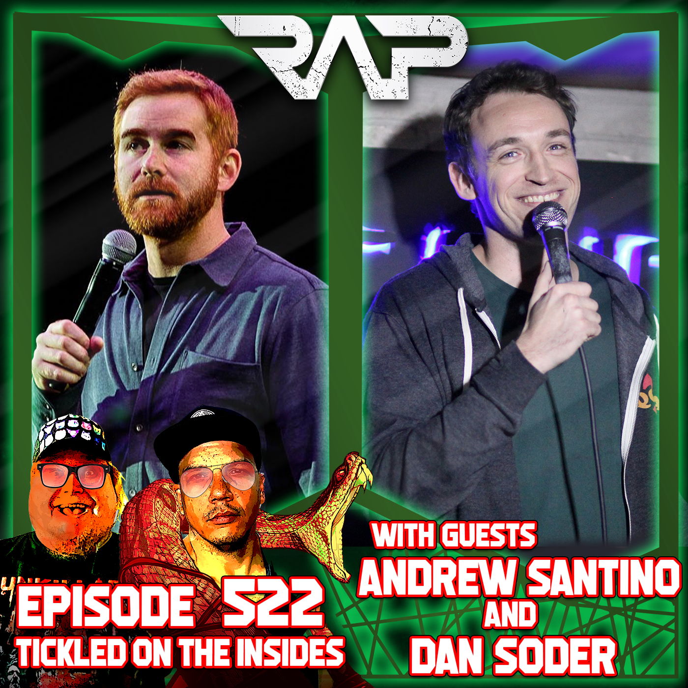 0522. Tickled On The Insides (Andrew Santino & Dan Soder) episode artwork