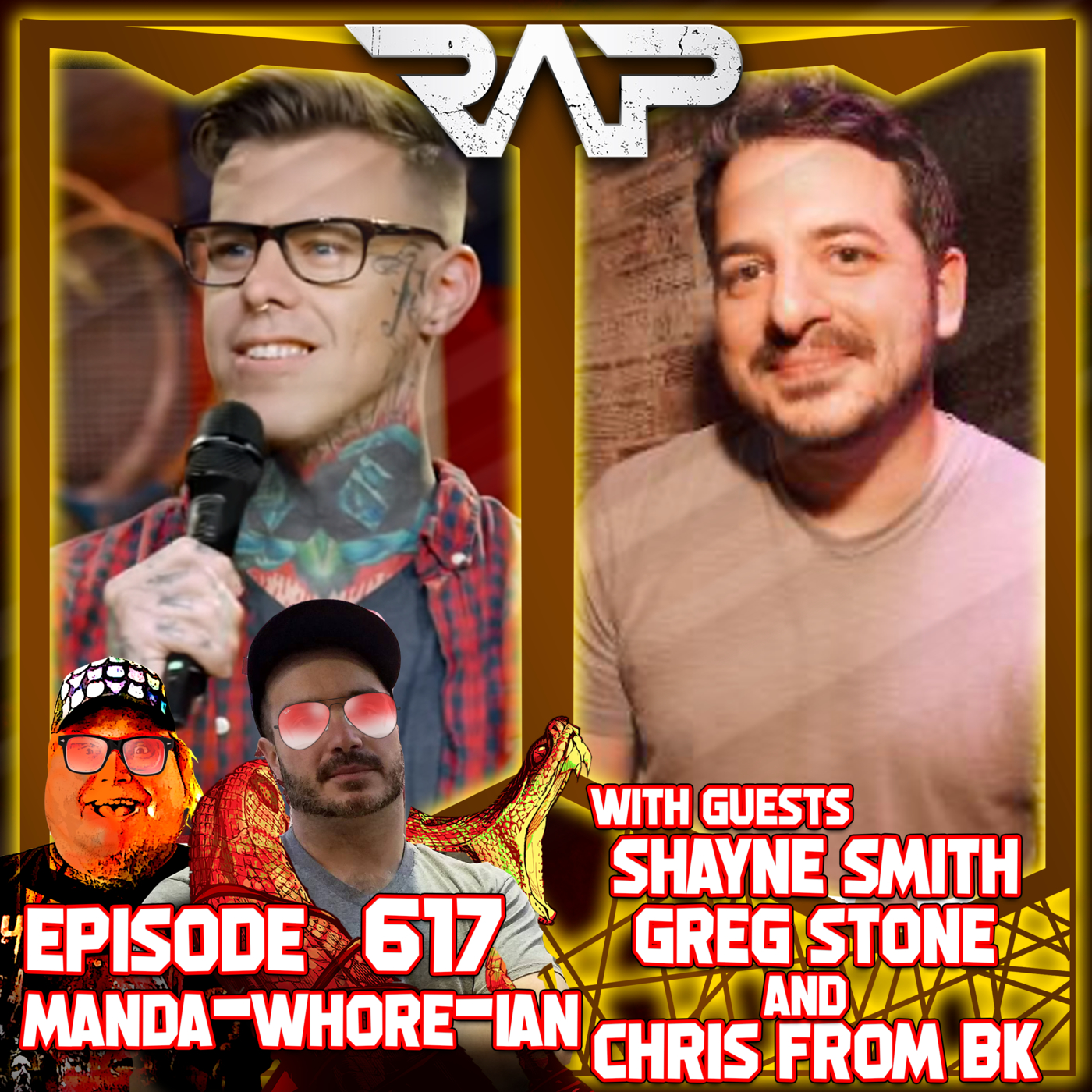 0617. Manda-whore-ian (Greg Stone, Shayne Smith & Chris From BK) episode artwork