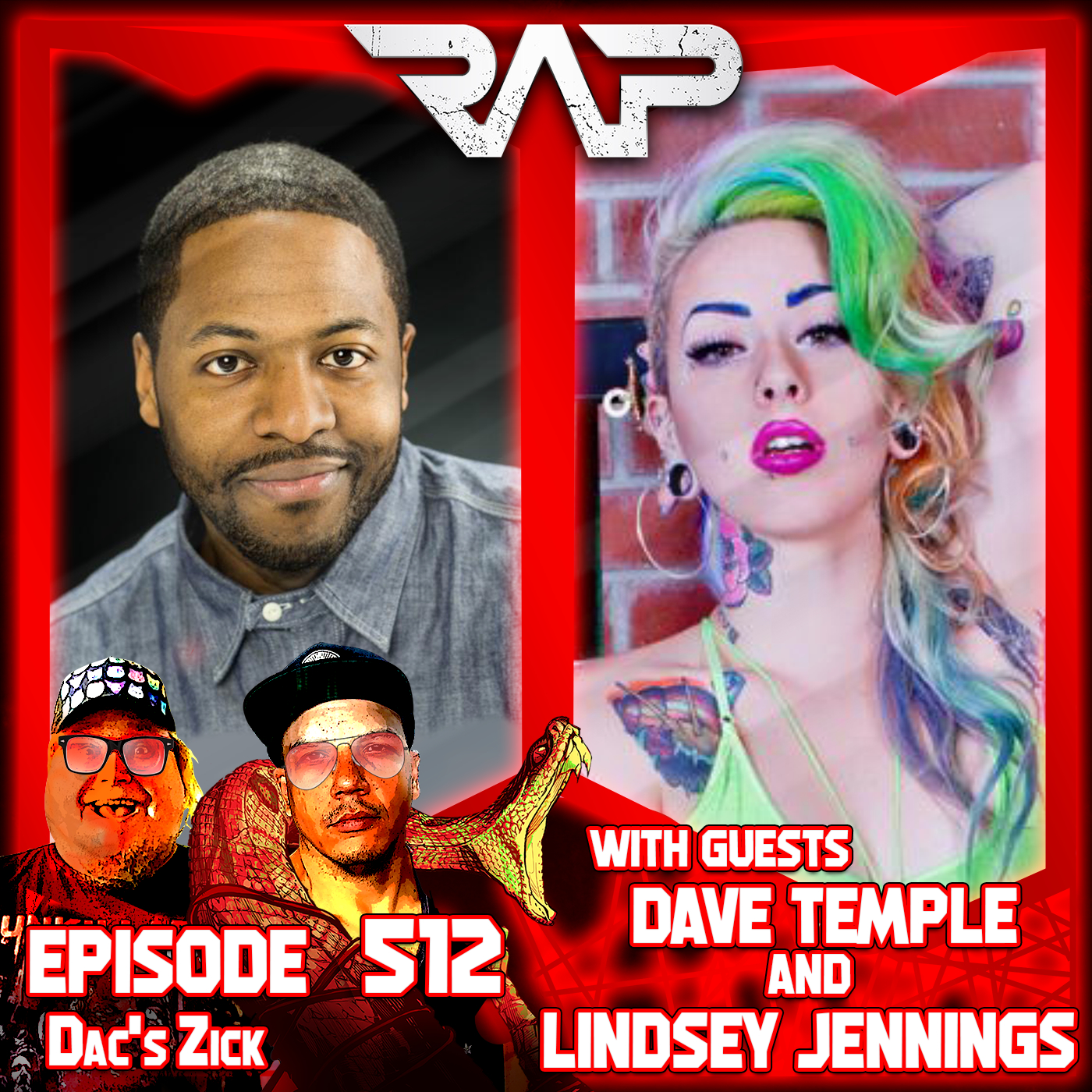 0512. Dac's Zick (Dave Temple & Lindsey Jennings) episode artwork