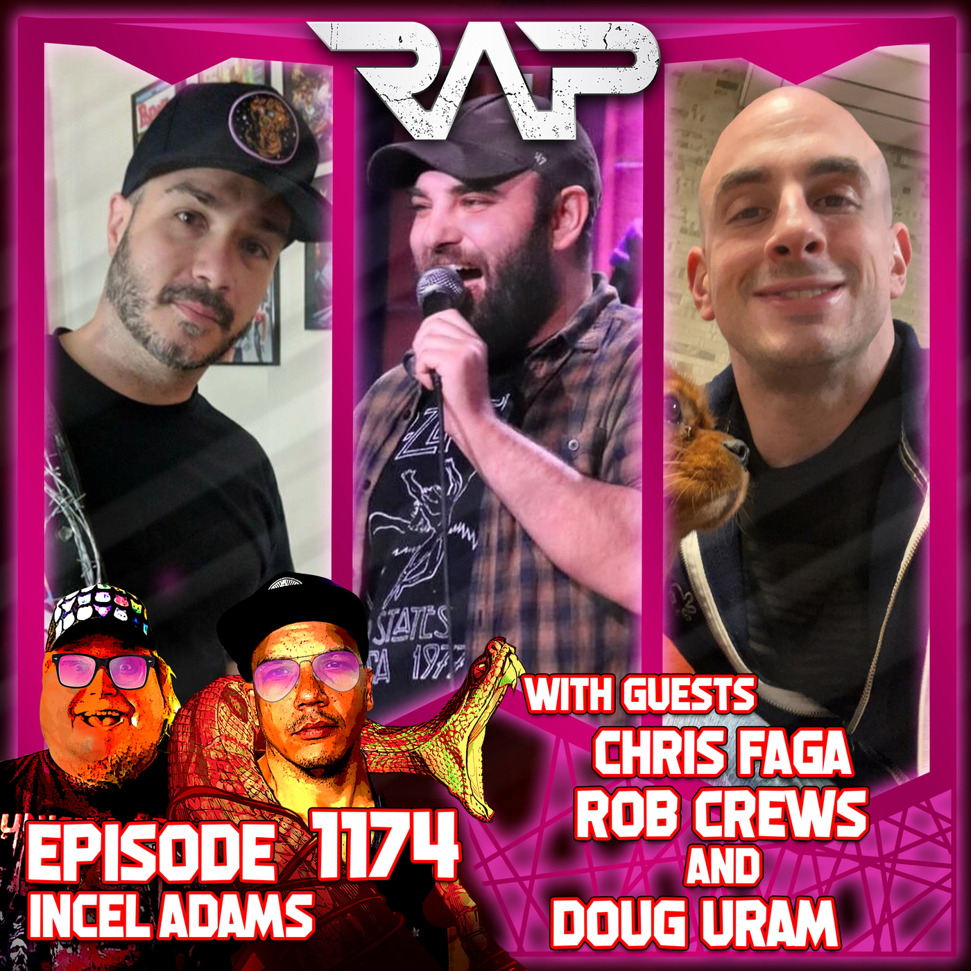1174. Incel Adams (Chris Faga, Rob Crews and Doug Uram) episode artwork