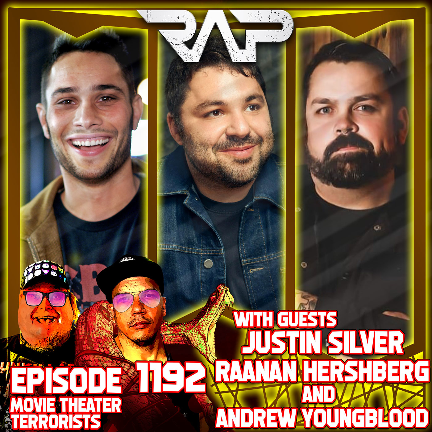 1192. Movie Theater Terrorist (Justin Silver, Raanan Hershberg and Andrew Youngblood) episode artwork