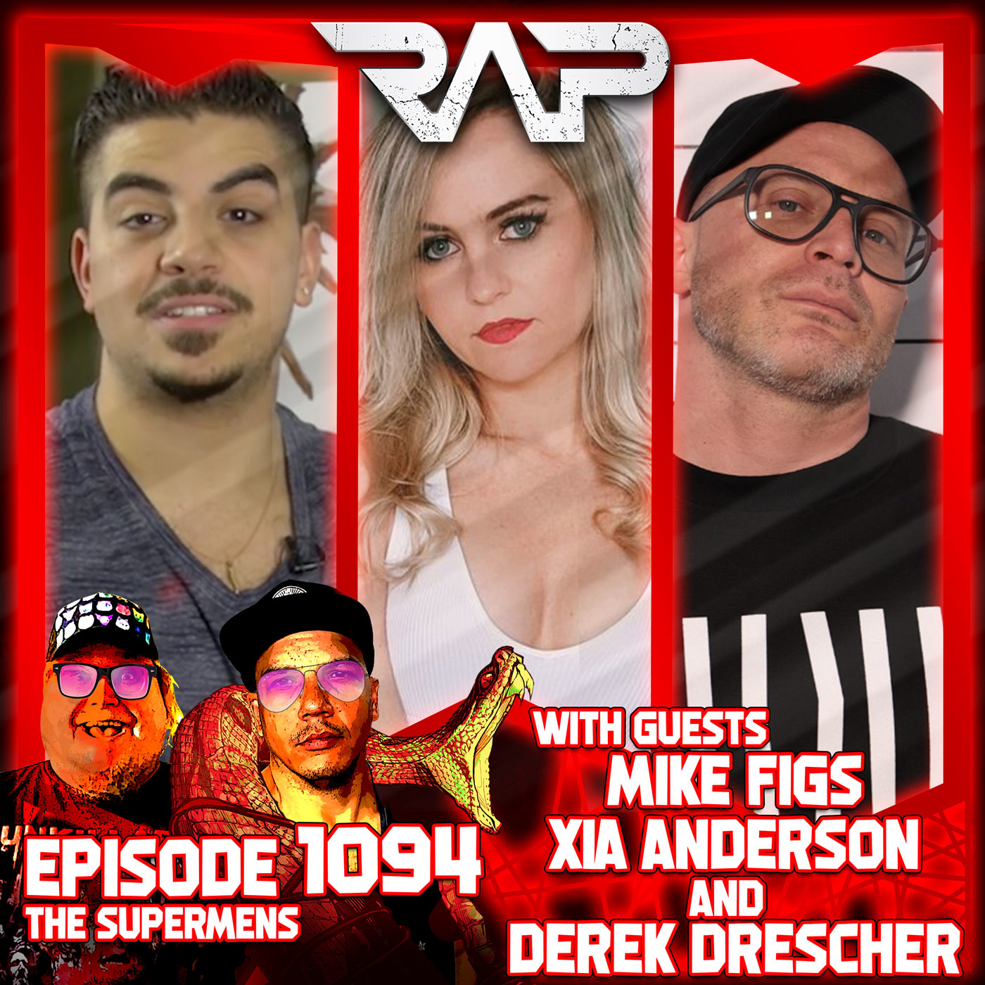 1094. The Supermens (Mike Figs, Xia Anderson and Derek Drescher) episode artwork