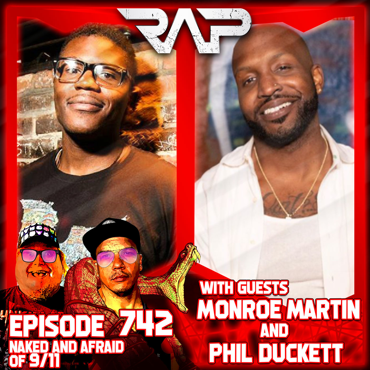 0742. Naked And Afraid Of 9/11 (Monroe Martin & Phil Duckett) episode artwork
