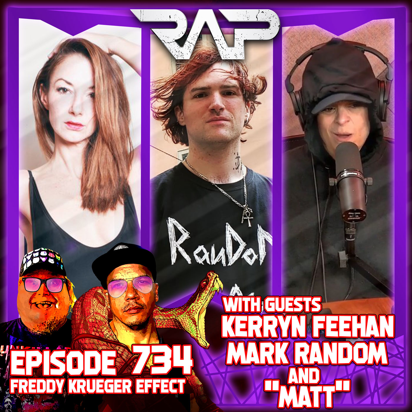 0734. Freddy Krueger Effect (Kerryn Feehan, Mark Random & Matt) episode artwork