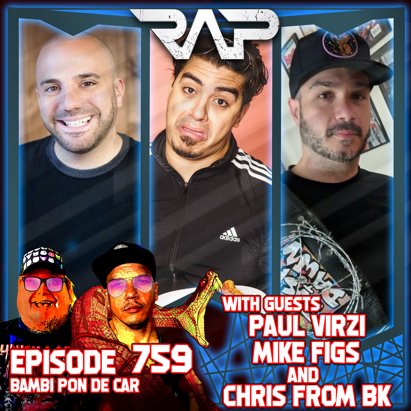 0759. Bambi Pon De Car (Paul Virzi, Mike Figs & Chris From BK) episode artwork