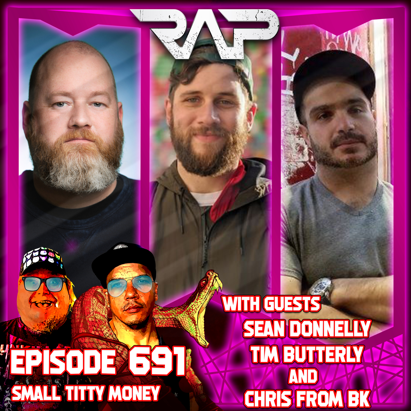 0691. Small Titty Money (Tim Butterly, Sean Donnelly & Chris From BK) episode artwork