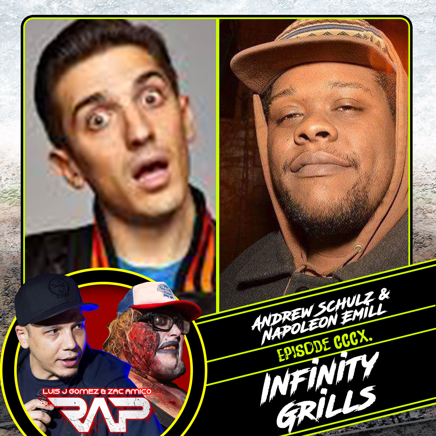 0350. Infinity Grill (Andrew Schulz & Napoleon Emill) episode artwork